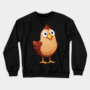 Cute Adorable Chicken Hen Clucker Crewneck Sweatshirt